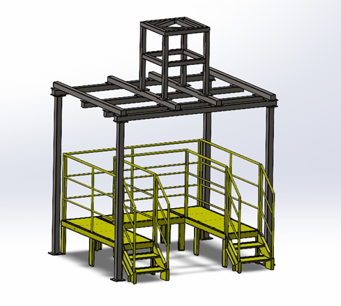 Projeto 3D Estrutura Metálica